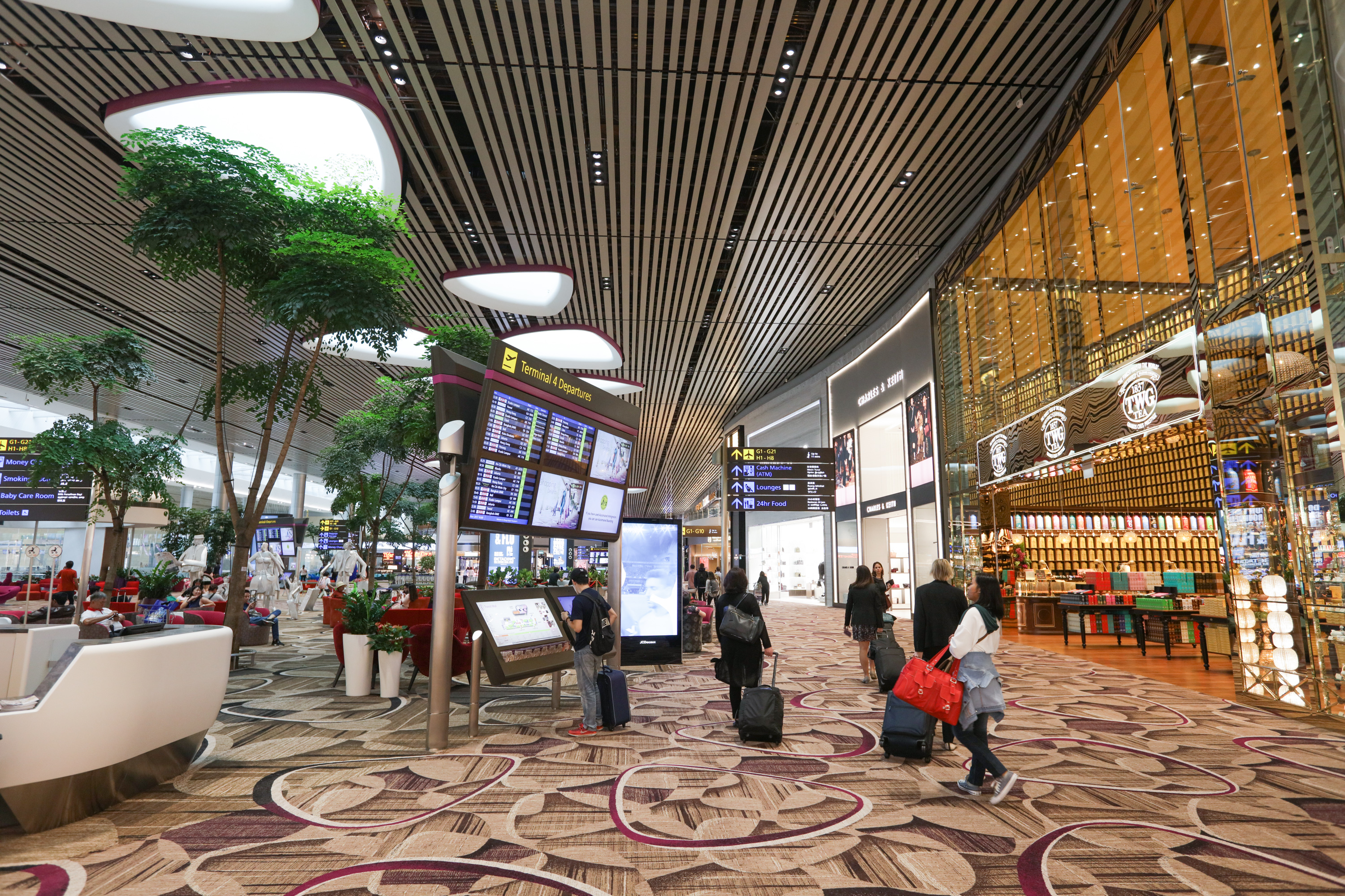Terminal 4 of Changi Airport in Singapore