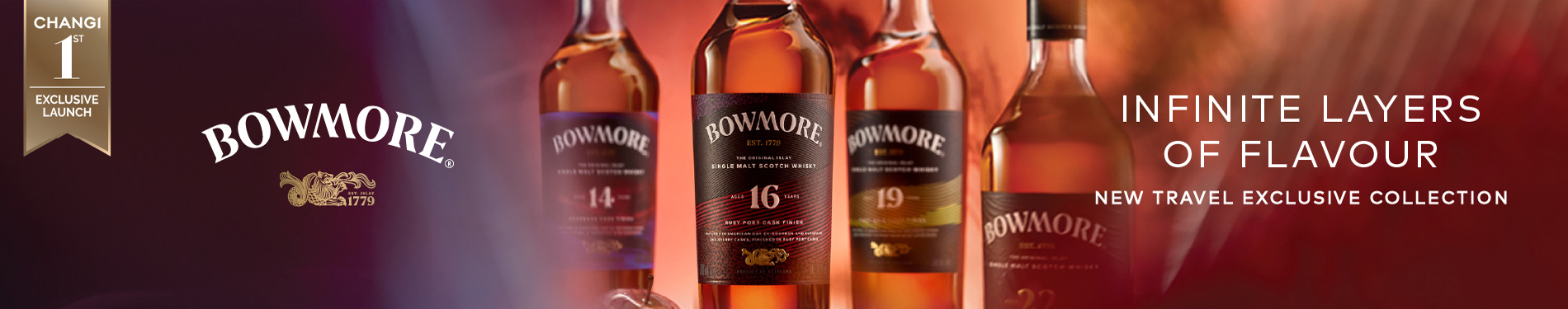 Changi 1st Bowmore Appellations Travel Retail Exclusive Header Banner