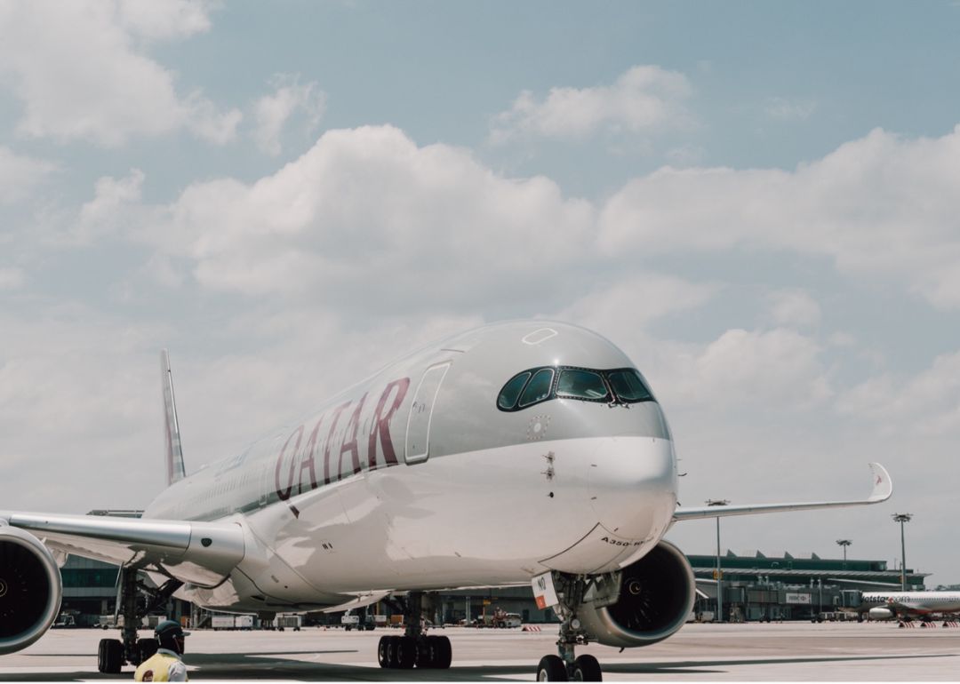 qatar airways a350-1000, aeroplane take-off