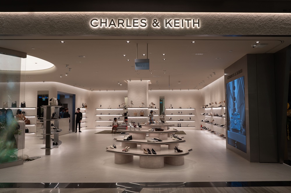 charles & keith flagship store jewel changi airport storefront