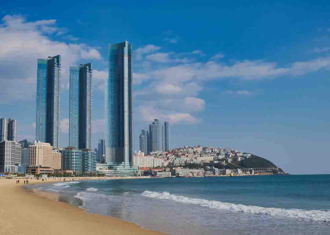 haeundae beach, busan, south korea