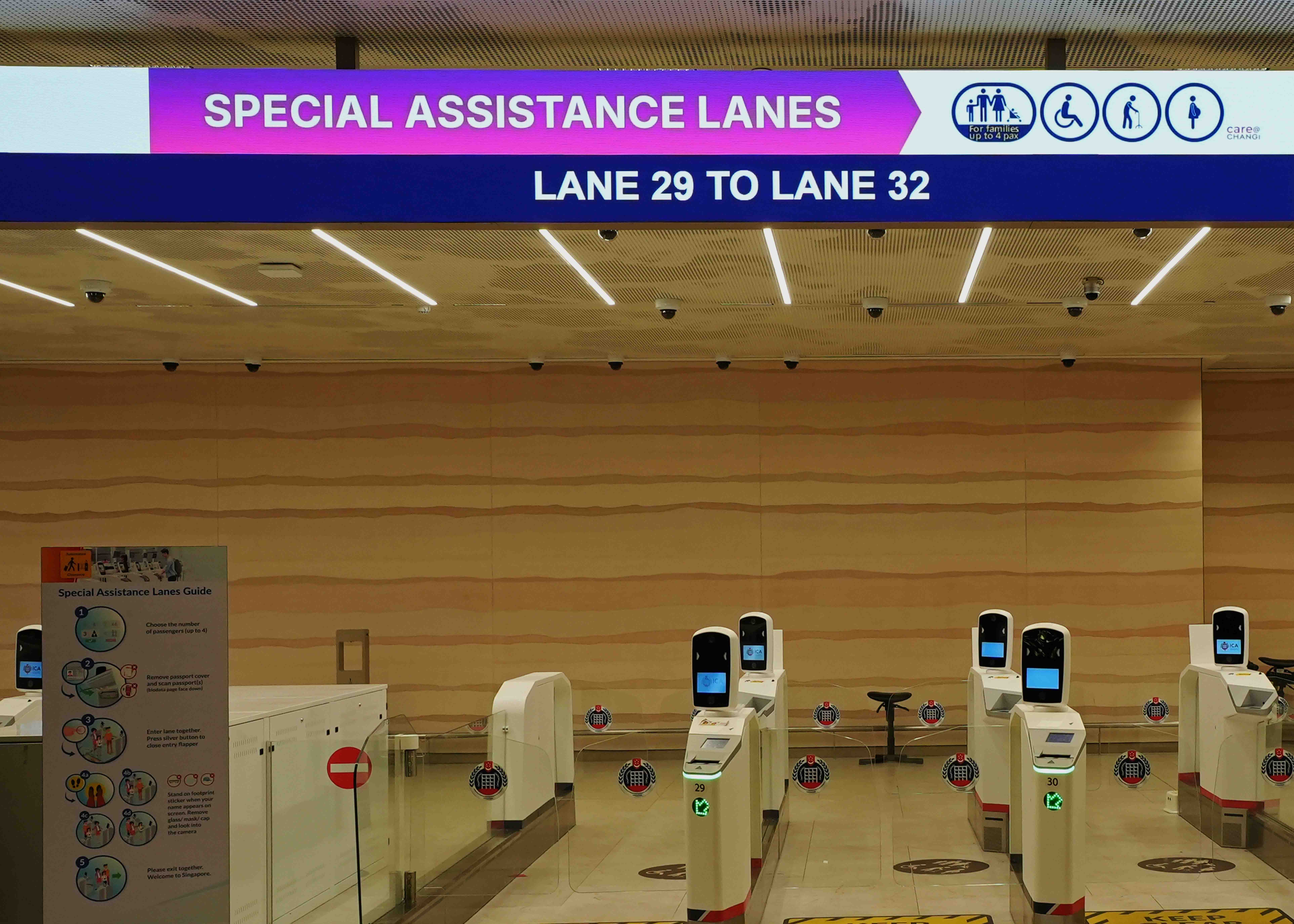 Changi Airport Special Assistance Lanes