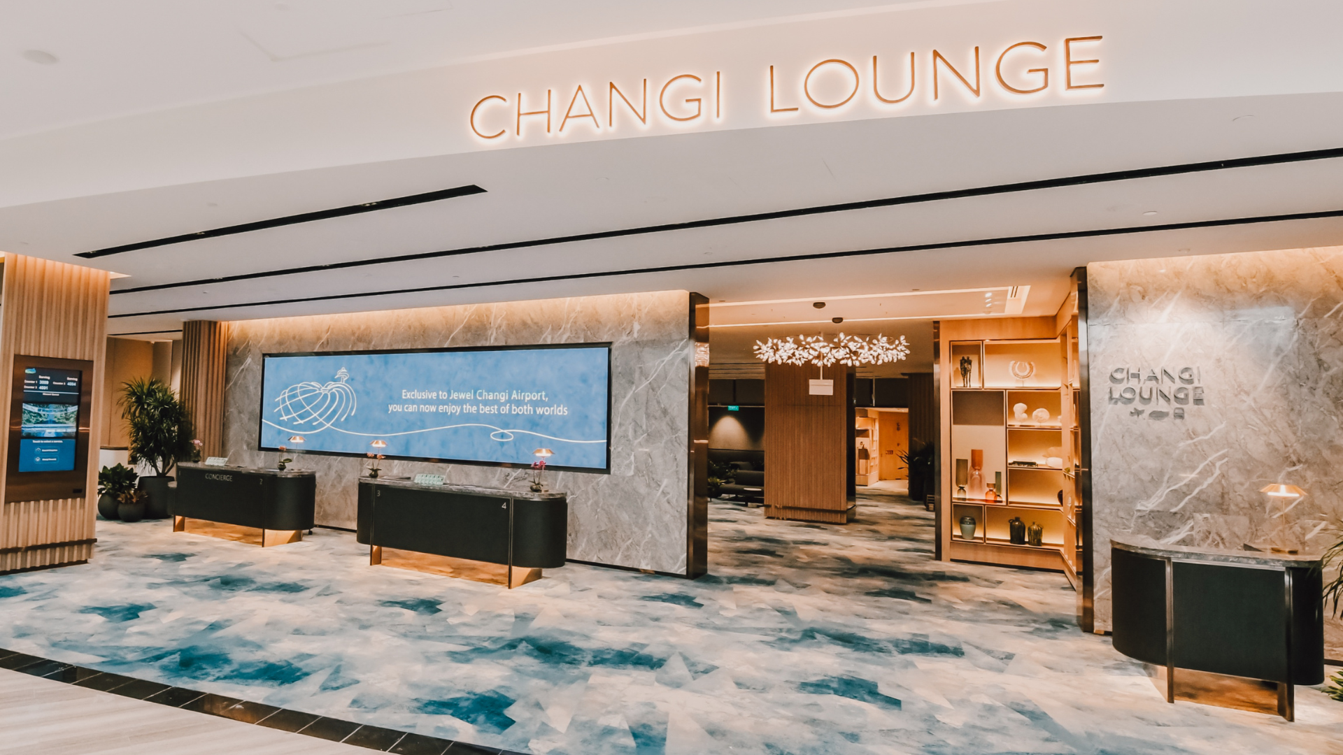 Wide shot of Changi Lounge